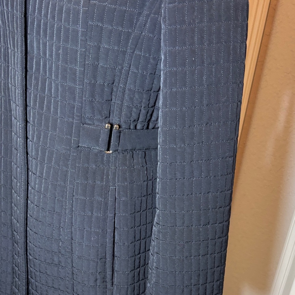 Gallery New York Women's Black Quilted Hooded Coat Pre-loved Size L - Picture 4 of 12